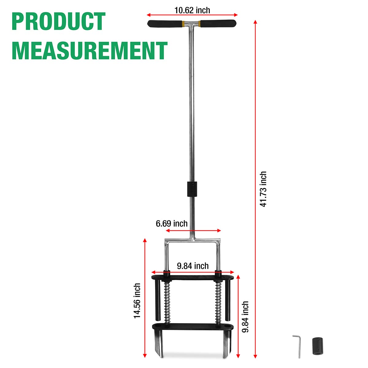 Buy THOMATT Manual Lawn Aerator, Aerator Lawn Tool with Soil Clearing