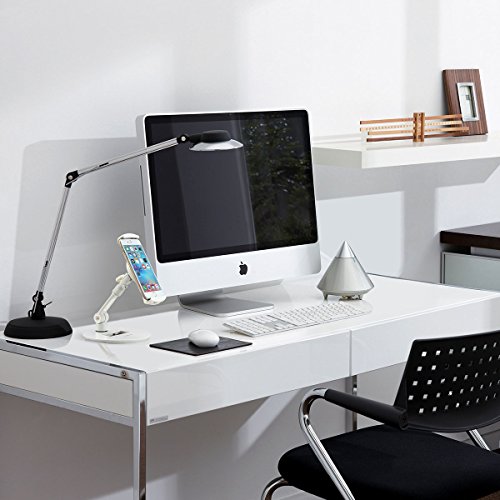 Suptek Aluminum Tablet Desk Stand 360° Flexible Cell Phone Holder Mount For Ipad, Iphone, Samsung, Asus And More 4.7-11 Inch Devices, Good For Bed, Kitchen, Office (Yf108Dw) #TOP5