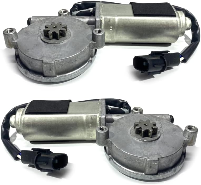 1 Pair Front Window Left Regulator Motor 24V Compatible for Isuzu Elf NKR NPR NQR 2003-on