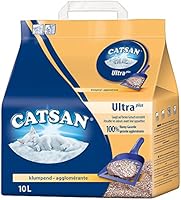 Catsan Ultra Plus – Very High Yield Clumping Litter – Particularly Good Odour and Moisture Absorption