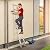 Hailo T80 FlexLine | Aluminum telescoping Ladder | 11 rungs | Height Adjustable up to 10.5FT | Single rungs can be Extended | Transport Belt | One-Hand Unlocking System | Rustproof | Indoor-Outdoor