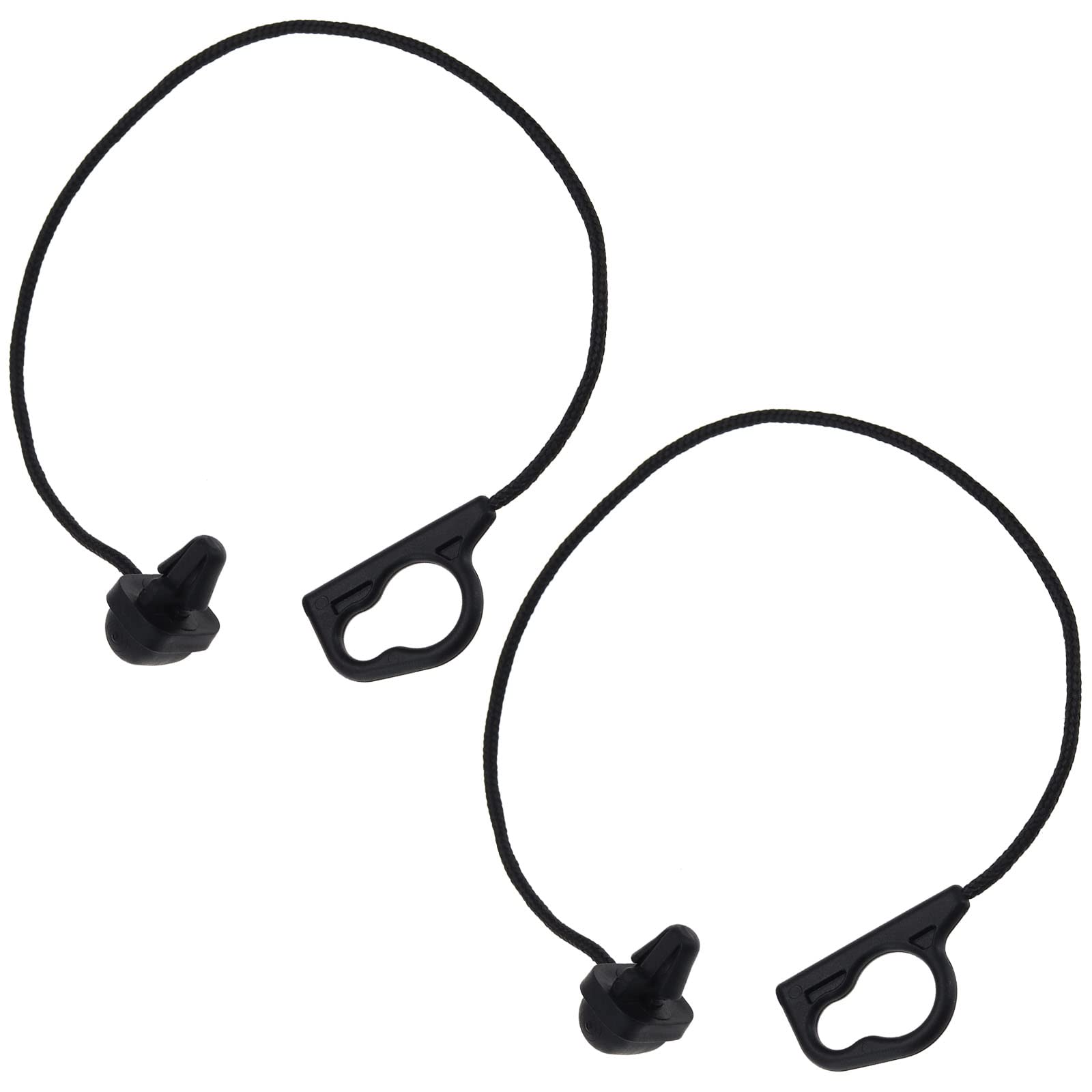 Lot De 2 Sangles D'étagère Arrière Pour Opel Corsa D Et E - Noir - Plastique Et Nylon - Référence OEM 13367836