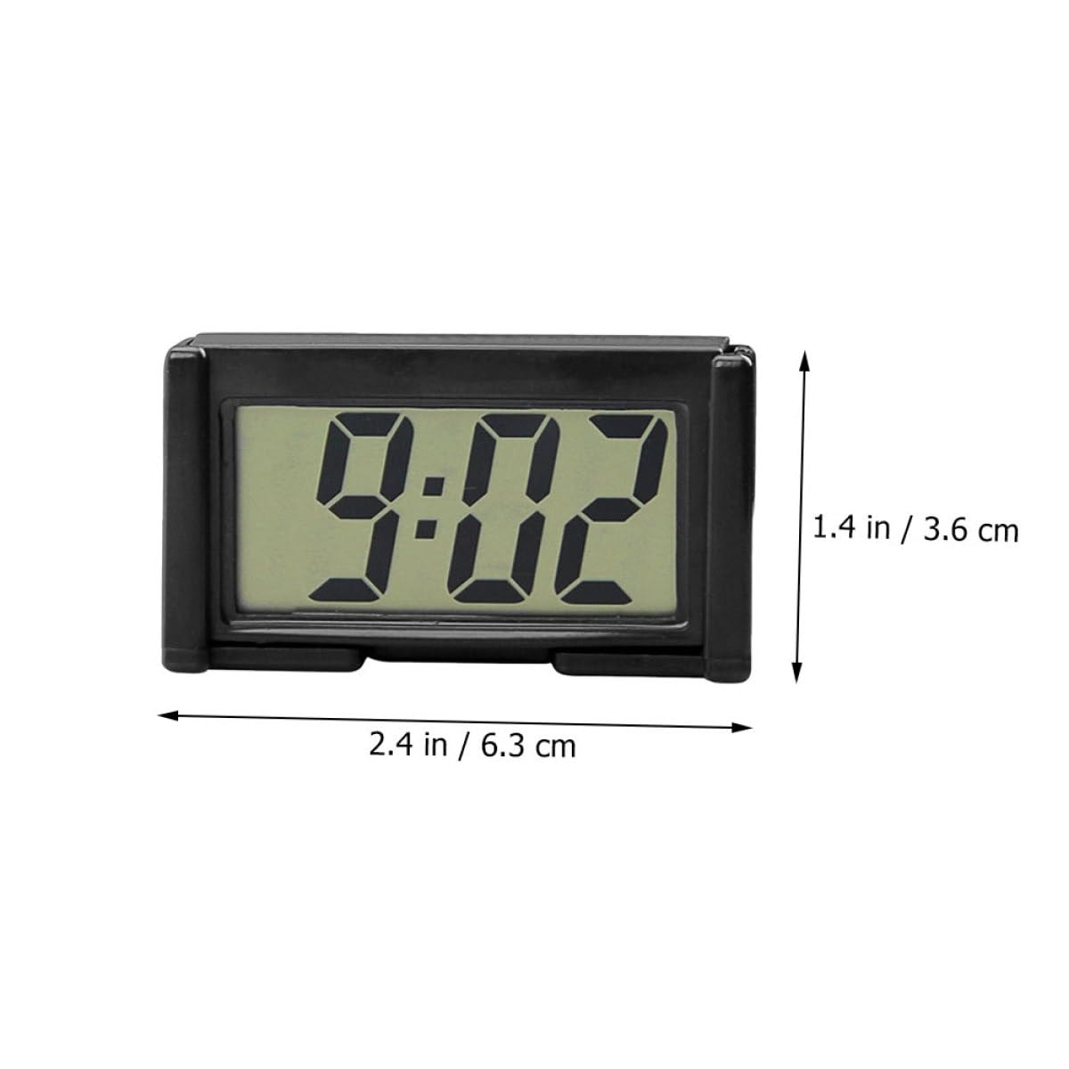 2 Series Reloj Electrónico Reloj Digital De Coche Reloj Para El Tablero Del Coche Reloj De Coche Para Tablero Reloj Digital Del Tablero El Plastico 4 Piezas