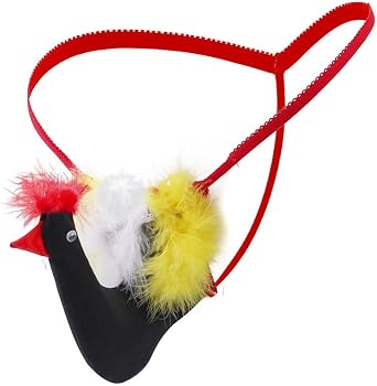 Men Thong Bird Funny G-String Exotic Underwear T-Back Mesh Christmas Joke Gag Prank Gifts Valentines Day for Him