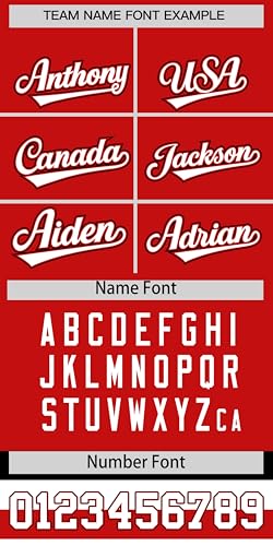 Camisetas personalizadas de béisbol con botones y rayas con nombre y número bordados para hombres, mujeres y jóvenes miniatura 5