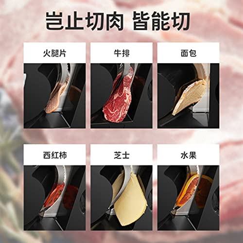 Cortadora de carne eléctrica ajustable con cuchilla inoxidable miniatura 6