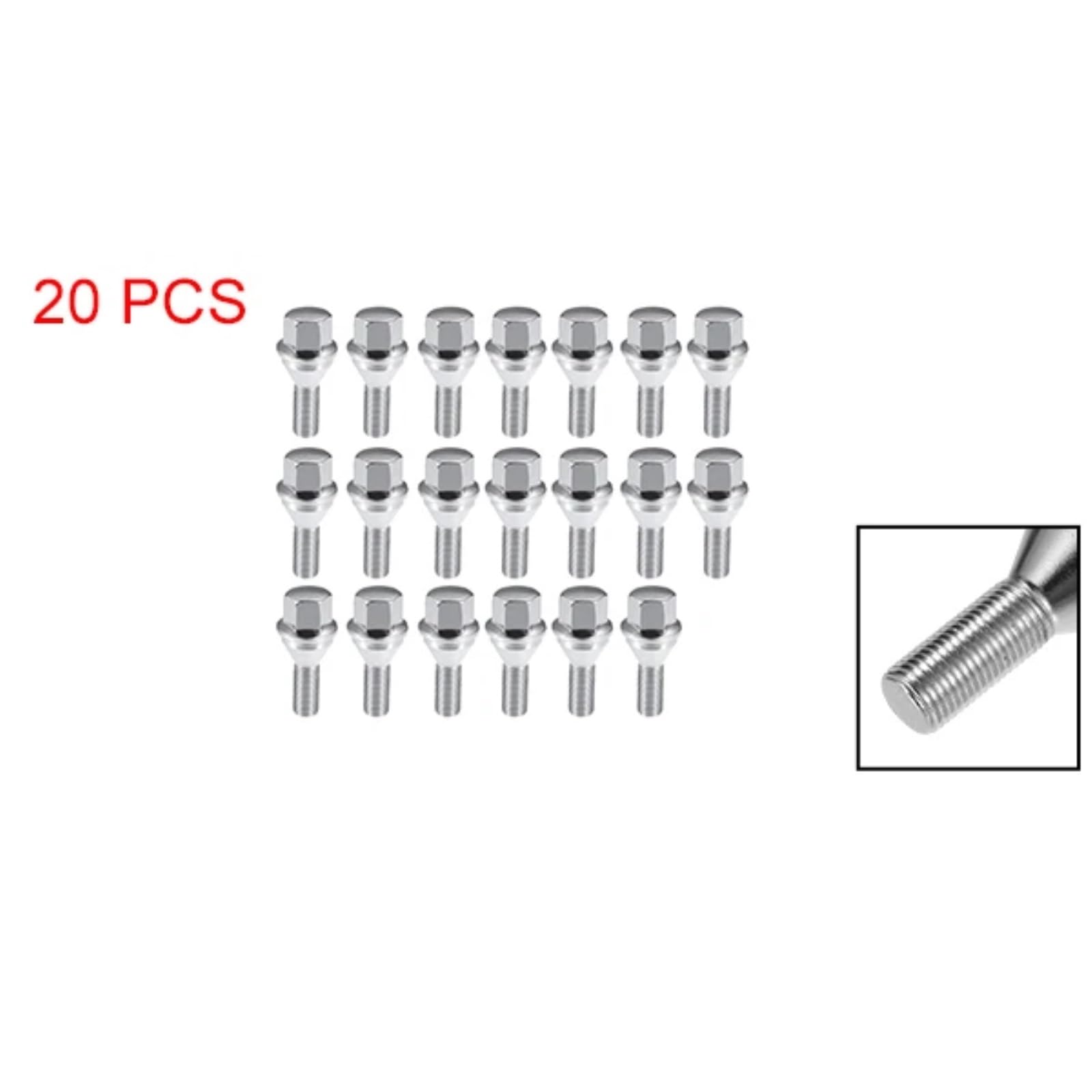 Bulloni Ruote Dell'auto Compatibile Con Jeep Per Cherokee 2014 2015 2016 2017 2018 Per Compass 2017-2023 OEM 6509933AA 20PCS Car Rim Wheel Lug Bulloni