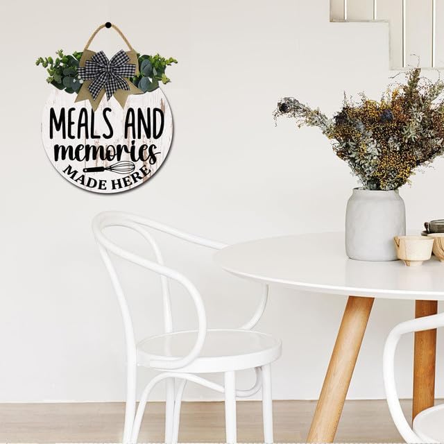 Miniatura 10 de Letrero con texto en inglés "The Kitchen is The Heart of the Home", decoración de pared de cocina de granja, decoración de pared de cocina, redondo,