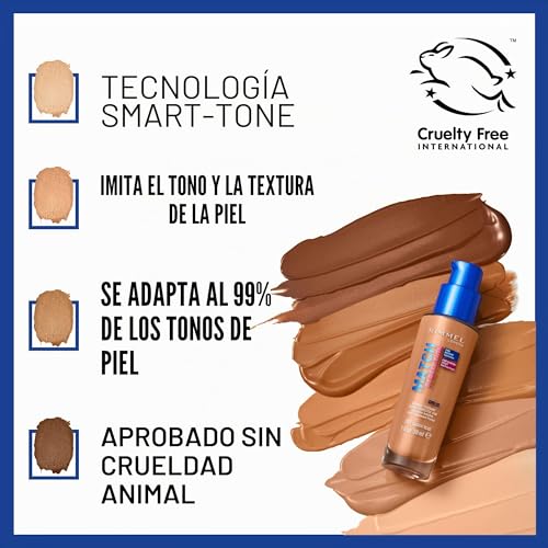 Miniatura 5 de Rimmel London Match Perfection Base de maquillaje 001 Fair Porcelain 30 ml