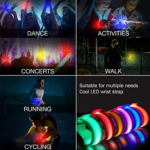 Kireida® Lot de 8 bracelets lumineux à LED - Cadeau créatif – vue 7