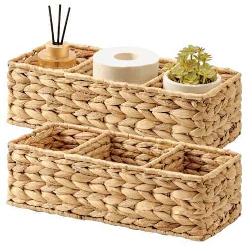 StorageWorks Wicker Basket Tank Topper, Wicker Storage...