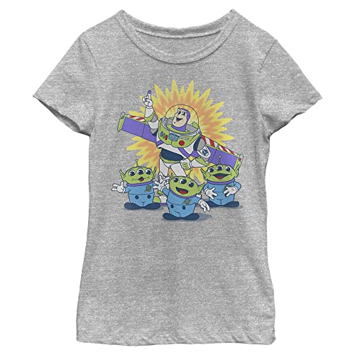 Image of Girl's Toy Story Buzz Lightyear and Aliens T-Shirt