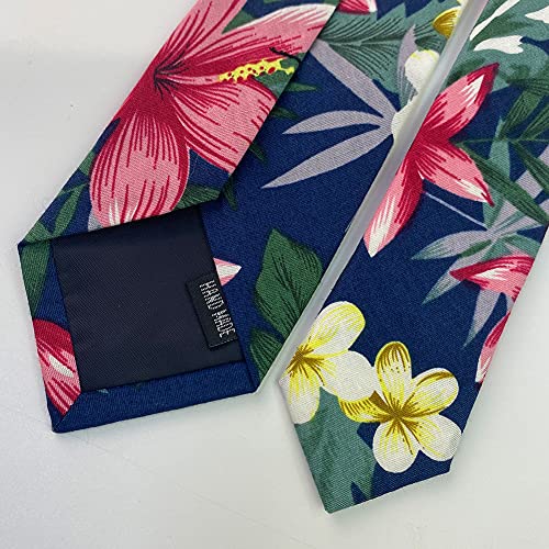 Image of Mantieqingway Floral Ties for Men Skinny Cotton Tie Flower Necktie