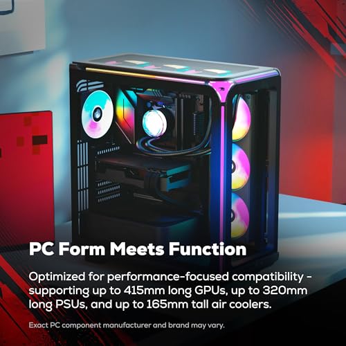 Image of iBUYPOWER Element Gaming PC Desktop Computer AMD Ryzen 5 8400F CPU, AMD Radeon RX 6500XT 4GB GPU, 16GB DDR5 5200MHz RAM, 1TB NVMe SSD, Windows 11 Home, Gamer Keyboard and Mouse - EXBA5R65XT01