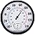 Indoor Outdoor Thermometer Hygrometer, Lirches Outdoor Thermometer Large Numbers, Decorative Outdoor Thermometers for Patio, No Battery Needed Wall Thermometer Round 10" in Diameter