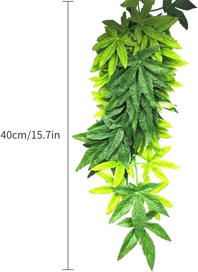 Image of 40cm /16in Aquarium Decorations Artificial Plants Fake Plastic Water Grass for Fish Tank Aquarium Decor Hanging Plants