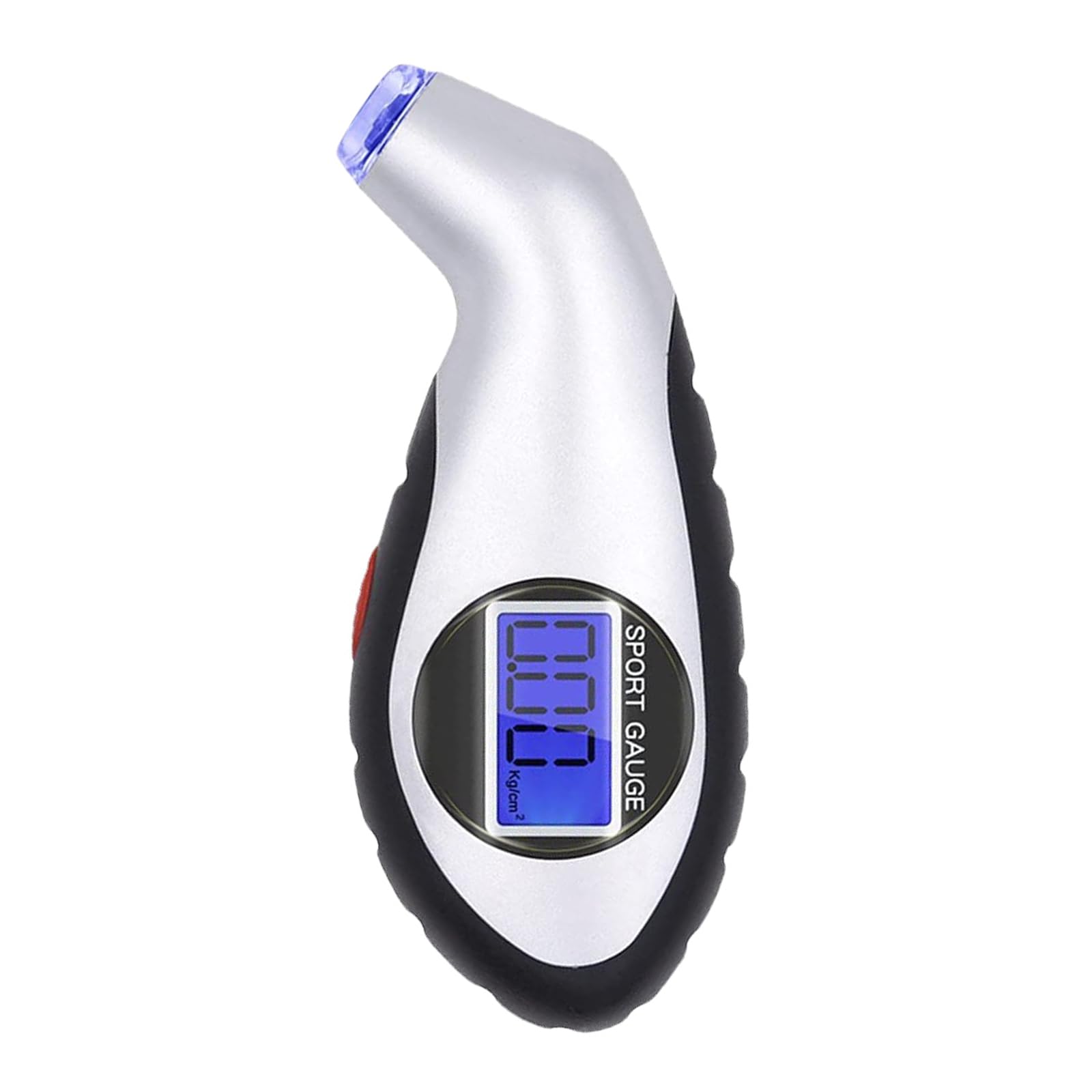 Tsophreniq Silver Tire Pressuremonitor Tool Digital Tire Pressure Gauge For Car Trucks 0-140Psi 9.9Bar Precisiontire Pressure Checker Backlit