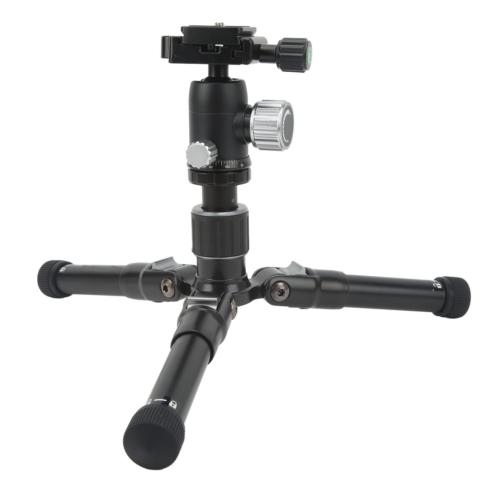 Denash Mini Treppiede in Alluminio in Lega Compatto Tripode Compatto per Viaggi All'aperto, Accessori Fotografici