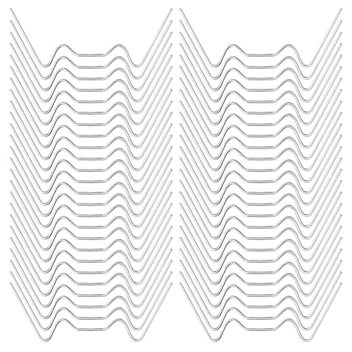 Lot de 100 clips en forme de W pour vitres de serre, clips à ressort pour serre, serre, vitrage de serre, clips de fenêtre pour serre, serre, serre