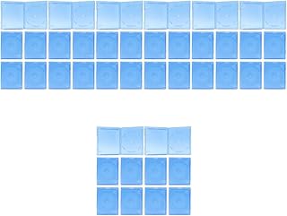 USHOBE 40 Unidades De Caixa De Disco De CD Transparente Capas De CD Organizador Suportes De Dvd De Plástico Prateleira Transparente Suportes De Dvd Capas De Suporte De Armazenamento De