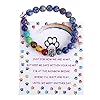 Pet Memorial GiftsRainbow Bridge Bracelet for Beloved Dog Cat8MM Mixed Color Bead 7 Chakra Pet Memorial Bracelet for Women Men Who Loss of PetsPet Sympathy Gift