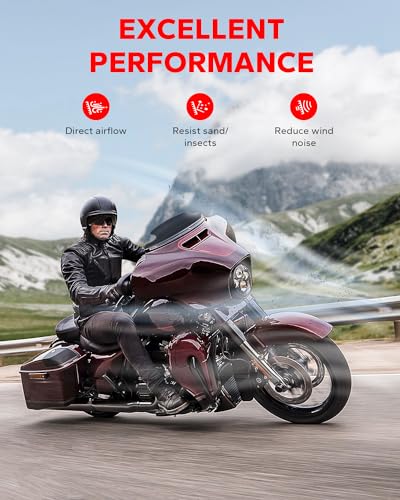 Image of Amazicha Black 4.5 inch Wave Windshield Windscreen Compatible for Harley Davidson Touring Electra Glide Street Glide 2014 2015 2016 2017 2018 2019 2020 2021 2022 2023