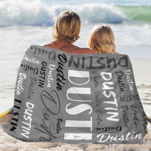 Personalized Blankets for Kids with Names Customized Blankets with Name for Adult Custom Blanket Gift for Birthday Christmas Valentines Day Gift