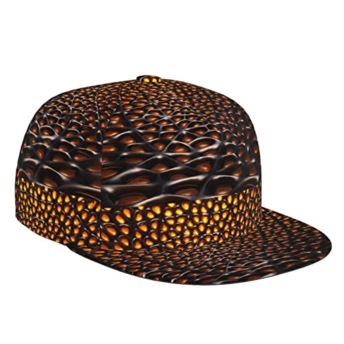 BEICAI Gorra de béisbol de metal marrón con diseño de panal de abeja, unisex, ajustable, transpirable, Negro, Talla única