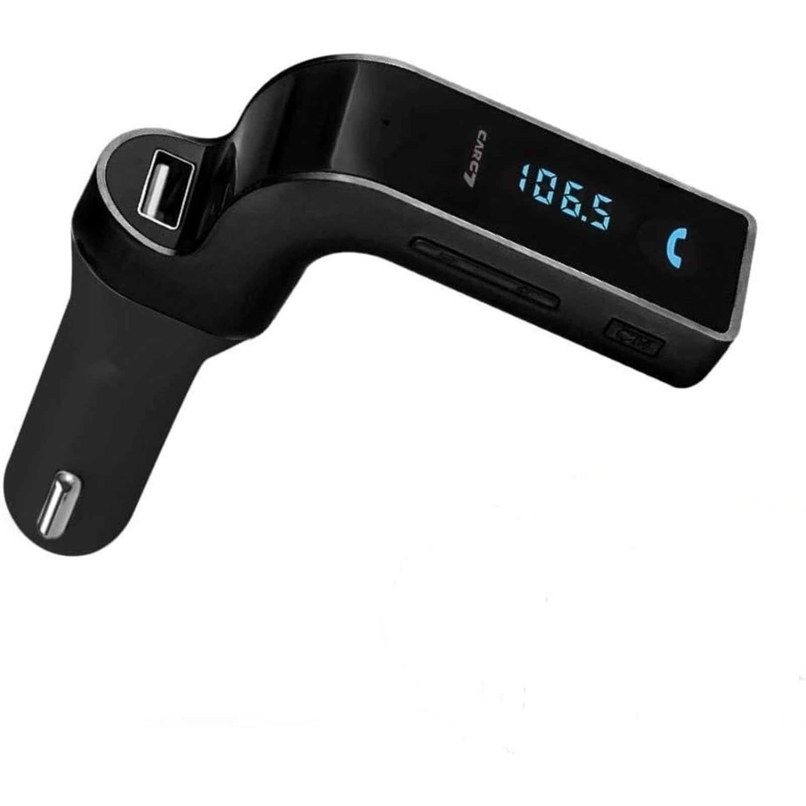 HALAMODO FM Transmitter, Bluetooth FM Transmitter With TF/USB flash drives Music Player - BLACK