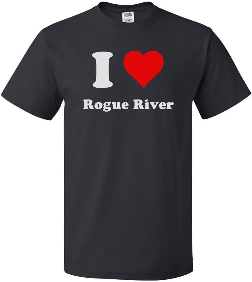ShirtScope I Heart Rogue River T-Shirt - I Love Rogue River Tee