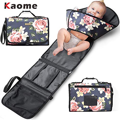 diaper changing pad with barrier