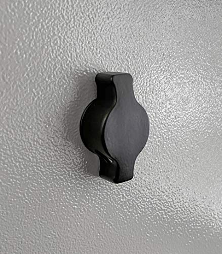Image of Black Zink Steel Cam Latch Lock - for Padlock 8mm Shackle - Grip 1 inch inch - NEMA 4, IP65 Dust Tight Waterproof - RV Camper Truck Mailbox Pickup Cabinet - Southco E5-31
