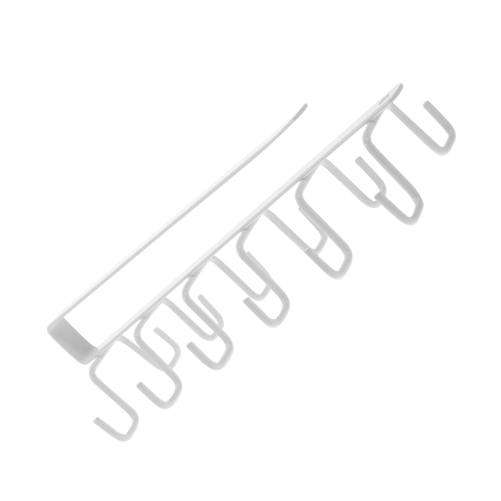 MAGICLULU 3 pezzi Portautensili Sottopensile Bianco Ganci Antiruggine per Tazze e Oggetti Mensola Appendibile da Parete Facile da Installare per Organizzazione Cucina