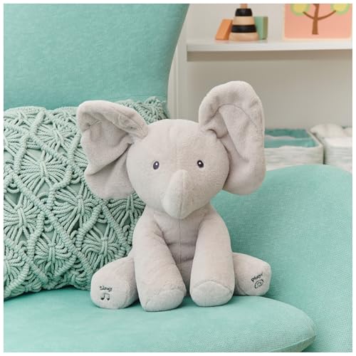 GUND Flappy, der singende und sprechende Elefant spielt Guck-Guck mit den Ohren - deutsch, ca. 30 cm