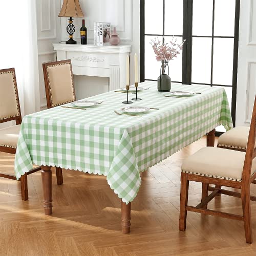 Rectanglecheckeredtableclothbuffaloplaidyarndyedtableclothwashableginghamtableclothsforeasterkitchenholidaydinnerdiningandoutdoorpicniclightgreen5570  Urban Country Home Decor Rectangle checkered tablecloth buffalo plaid yarn dyed table cloth washable gingham tablecloths for easter kitchen holiday dinner dining and outdoor picnic light green5570  urban country home decor