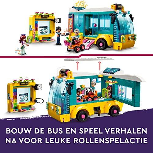 Image of LEGO Friends Heartlake City Bus 41759 Building Toy Set for Ages 7+; with Buildable Bus, Bus Stop and 3 Characters