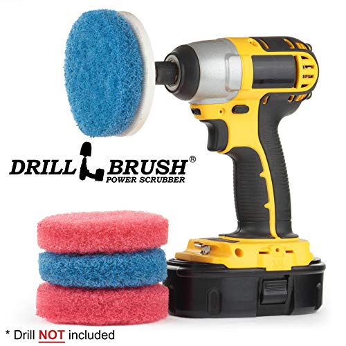 Cordless Drill Attachment - Scrub - Scour- Drill Pads - Hard Water Stain