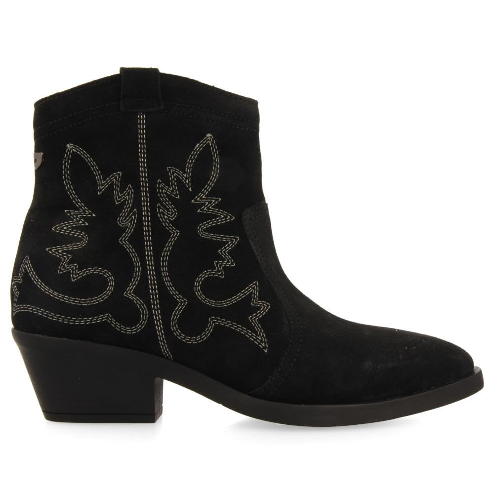 GIOSEPPO Botines Cowboy TACÓN Piel Serraje LENZING