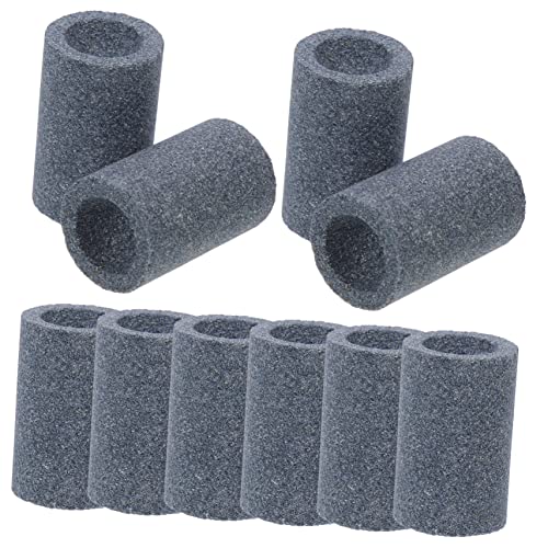 Lurrose 10 Piezas Piedra de moler afilado kit de piedra de afilar molienda bruñido pequeña piedra de afilar Piedra para afilar piedra de pulido piedra de molino Gris