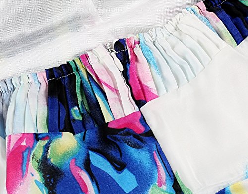 Cooshional Donna maxi floreale lungo vestito