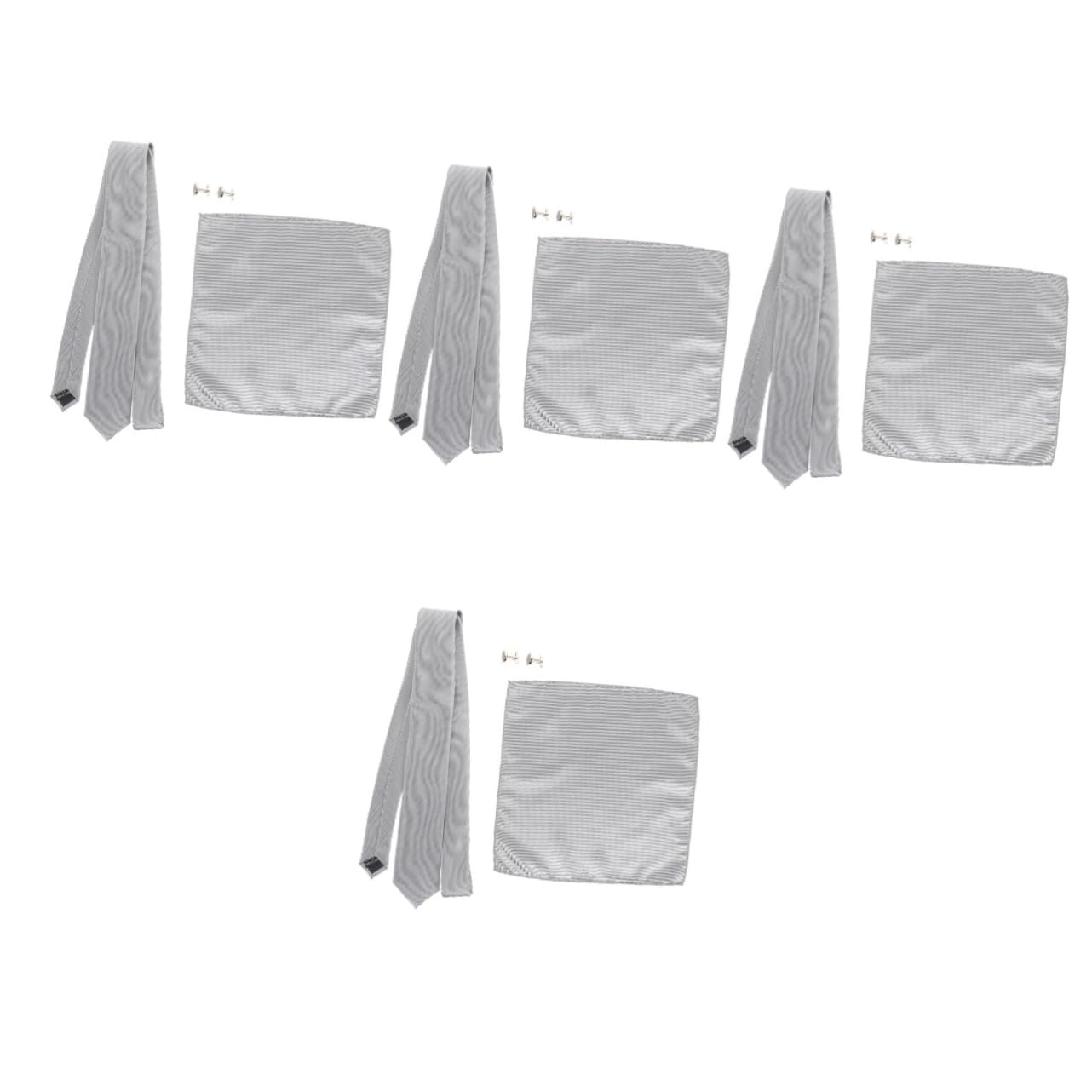 PACKOVE corbata decorativa abrazaderas clip de corbata Accesorios de disfraces s de hombre pañuelo accesorios hombre gemelos antiguos para marido Metal Grey