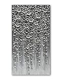 Epicler Modern Art Oil Painting,46x23 inches White Flower Wall Art Painting, Abstract Canvas Wall Art for Home Wall Decoration