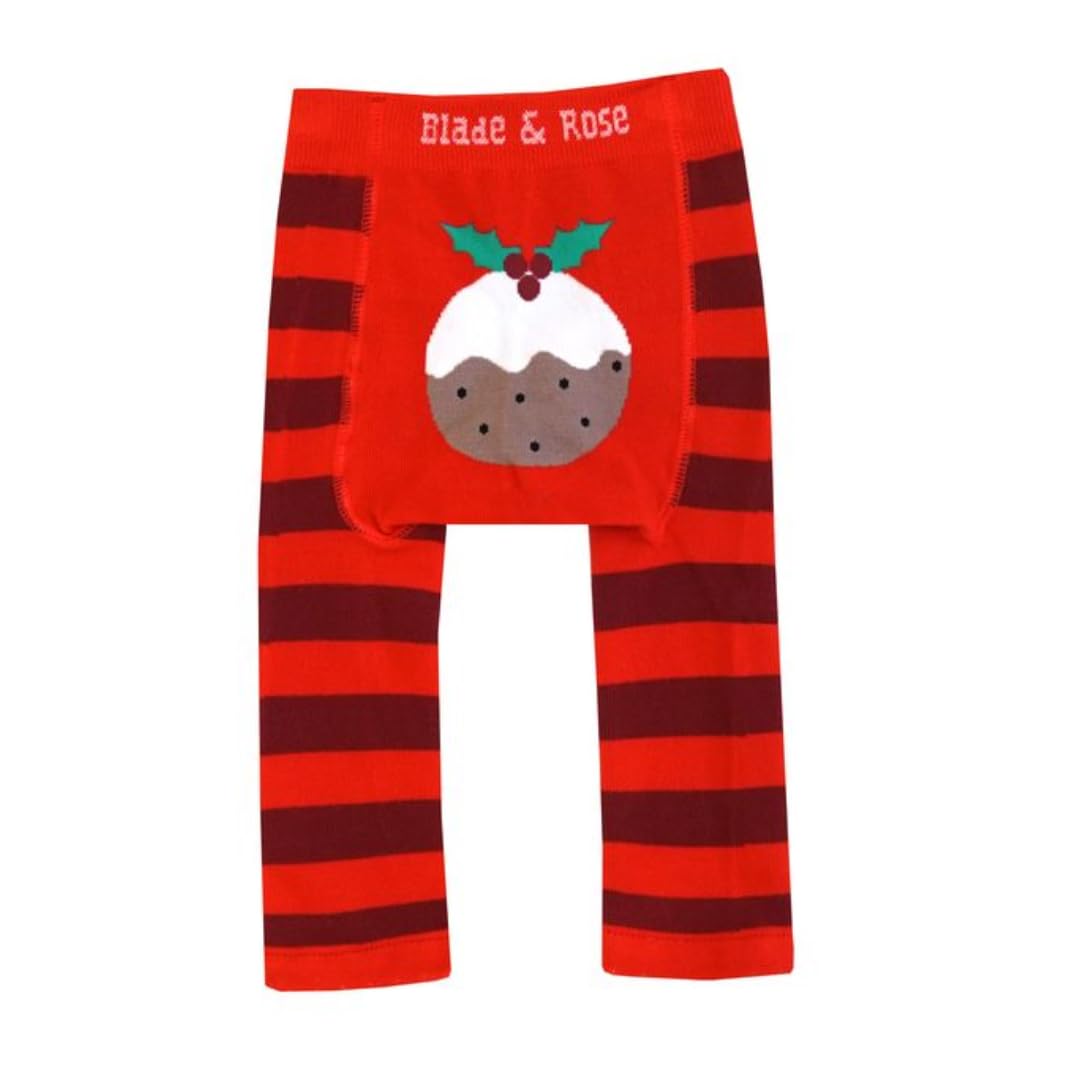 Blade & Rose Red/Brown/Green | Christmas Pudding Leggings | Clothing For Babies & Toddlers | 0-6 Months