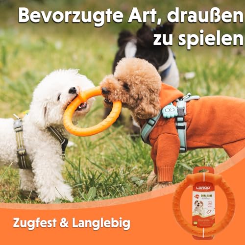 LaRoo Hund Frisbee Hundefitness Ring,Wasserspielzeug Unzerstörbare Float Hunde Disc Flugscheibe Spielzeug,Sommer Pet Training für Mittel und kleine Hunde