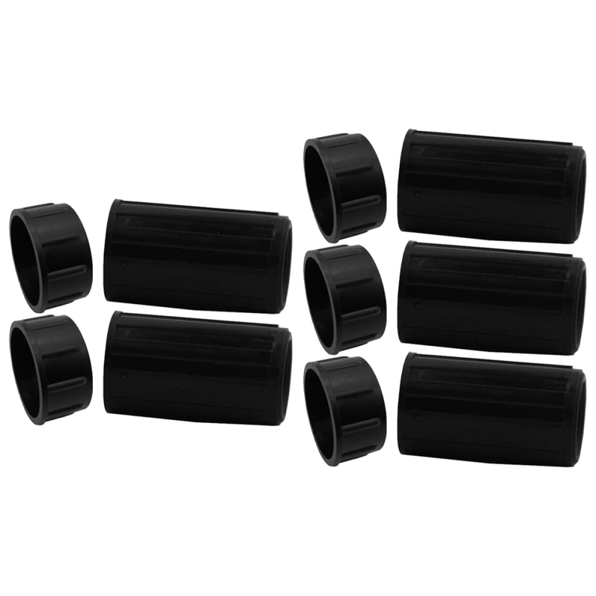 HANABASS 5 Set Flute Interface Protective Covers Durable Flute Protection Sleeves for Musical Instruments Easy to Install Black Color Prevents Scratches and Damage