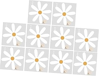 STAHAD 10 Pçs Adesivo De Parede Pequena Margarida Adesivo De Parede Flor Decoração Decalques De Parede Flor Margarida Decalque De Parede Floral Colagem Pvc Adesivo Padrão De Flor De