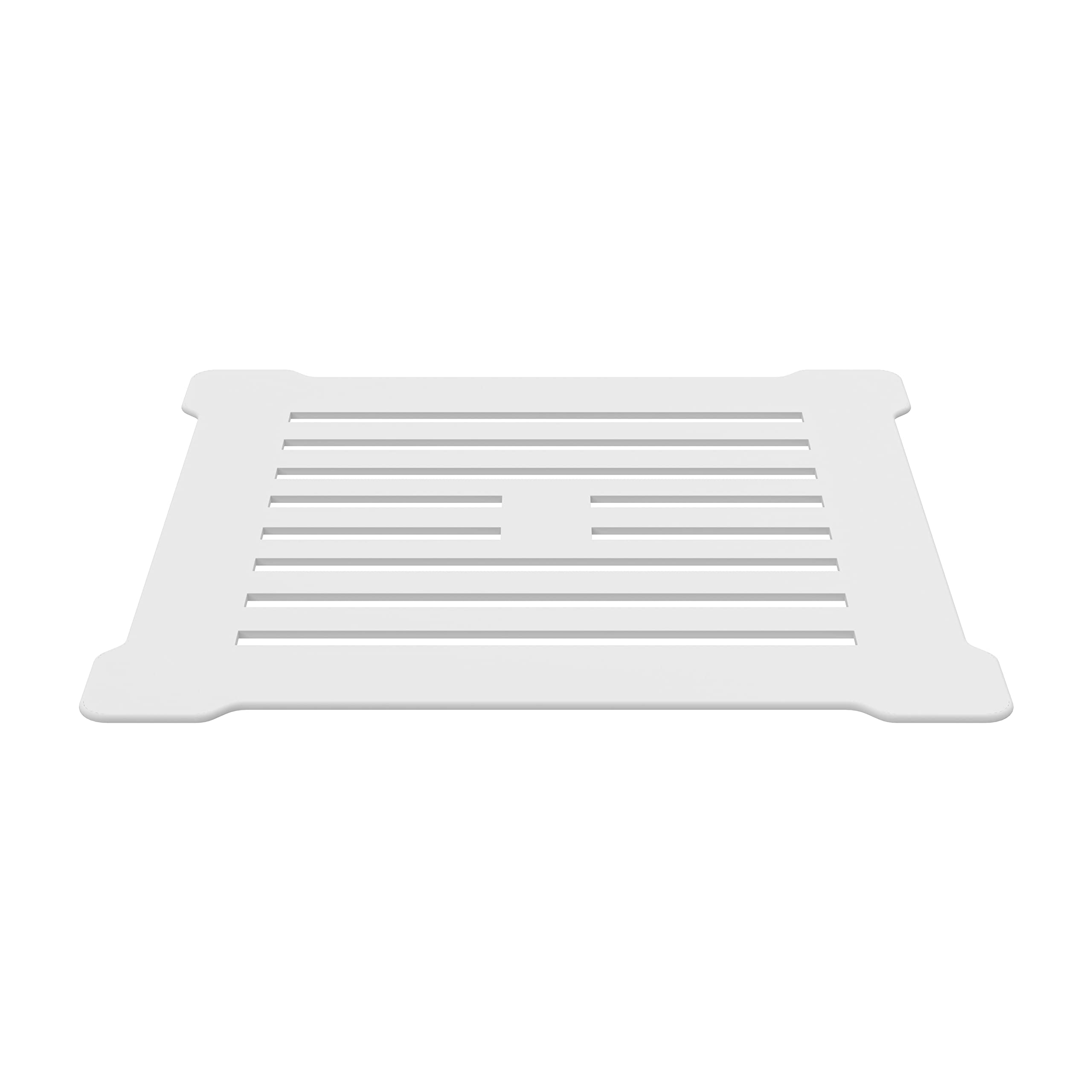 Balterley White Shower Tray Waste With Drain Cover, Square Shower Trap Cover, Waste Replacement For Bathroom Tray, Drain Covers For Bathroom Trays, Trap Covers Replacement - 114 X 114 X 86Mm (White)