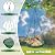 VIHSIPR Hanging Bird Feeder for Outdoors – 9 in Metal Mesh Bird Feeder Tray Platform for Finches, Chickadees & Small Birds, Green