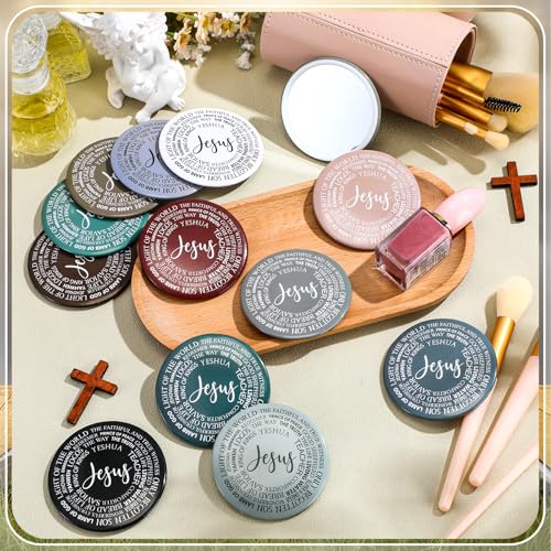 GlikCeil 36 espejos compactos redondos para maquillaje miniatura 6