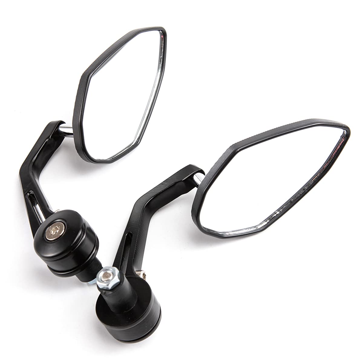 Rétroviseurs Moto Aluminium 7/8'' (22mm) – Miroirs De Guidon Pour Cruiser, Chopper, ATV, Scooter